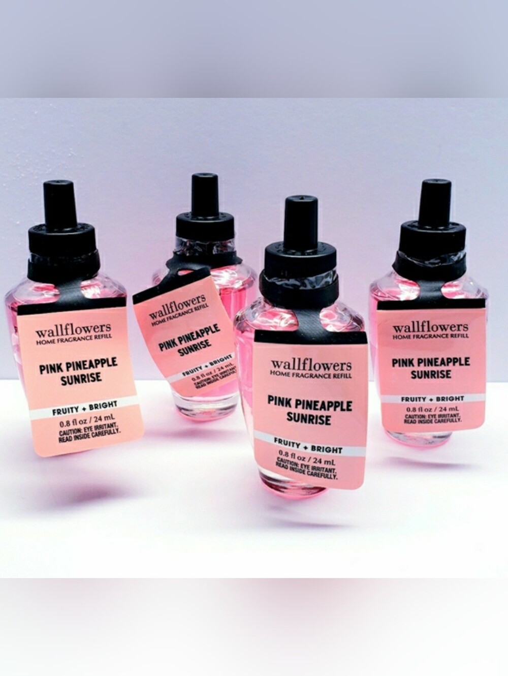 Bath & Body Works PINK PINEAPPLE SUNRISE Wallflowers Home Fragrance Refill(4pcs)